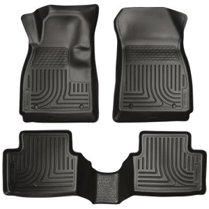 Chevrolet Impala Floor Liners - Front & 2nd Seat - Husky Liners - WeatherBeater - Black - 2014